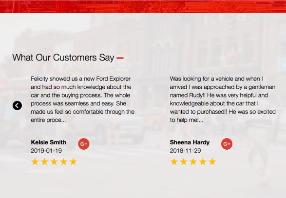 Customer Reviews widget